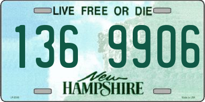 NH license plate 1369906