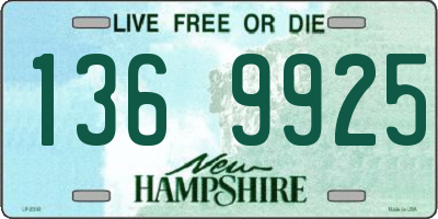 NH license plate 1369925