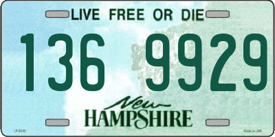NH license plate 1369929