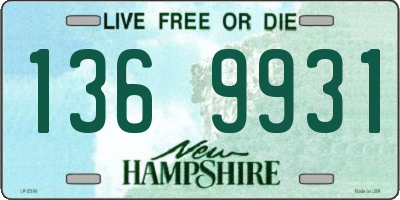 NH license plate 1369931