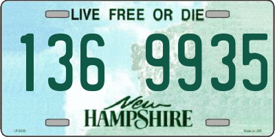 NH license plate 1369935