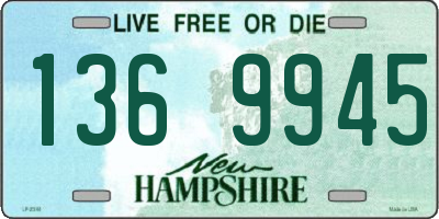 NH license plate 1369945