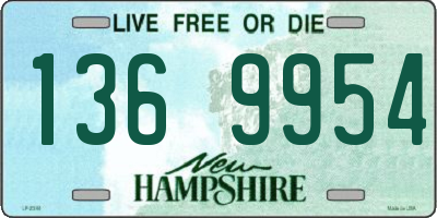 NH license plate 1369954