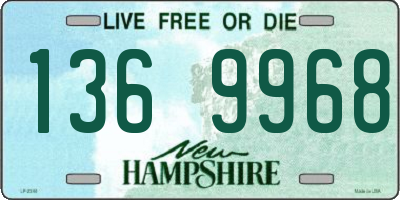 NH license plate 1369968