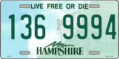 NH license plate 1369994