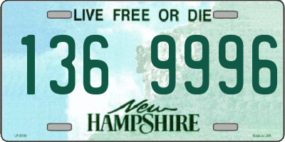 NH license plate 1369996