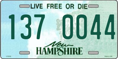 NH license plate 1370044