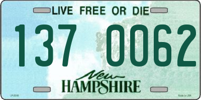 NH license plate 1370062