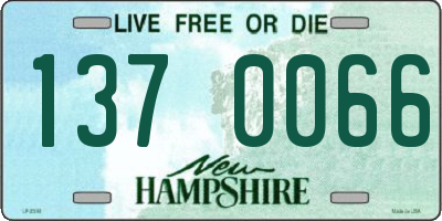 NH license plate 1370066