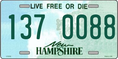 NH license plate 1370088