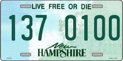 NH license plate 1370100