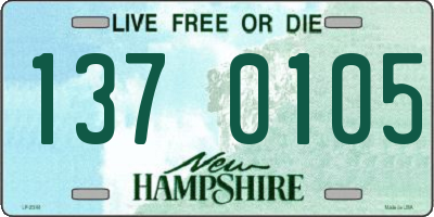 NH license plate 1370105