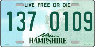 NH license plate 1370109
