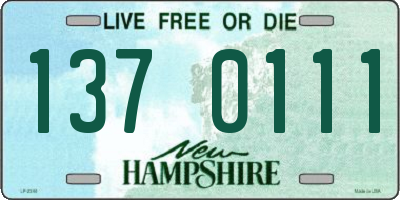NH license plate 1370111