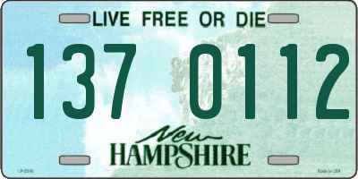 NH license plate 1370112
