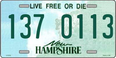 NH license plate 1370113