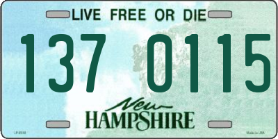 NH license plate 1370115