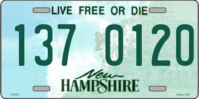 NH license plate 1370120