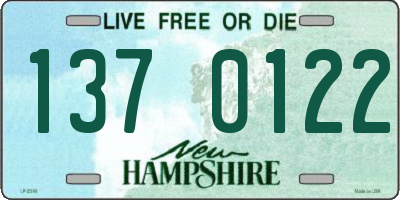 NH license plate 1370122