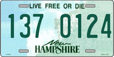 NH license plate 1370124