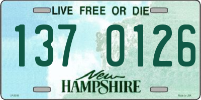 NH license plate 1370126