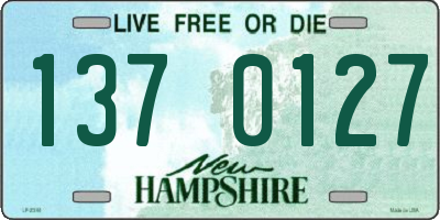 NH license plate 1370127