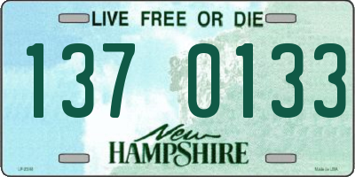 NH license plate 1370133