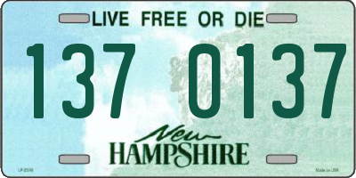 NH license plate 1370137