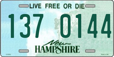 NH license plate 1370144