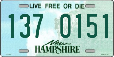 NH license plate 1370151
