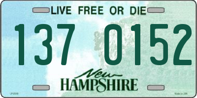 NH license plate 1370152