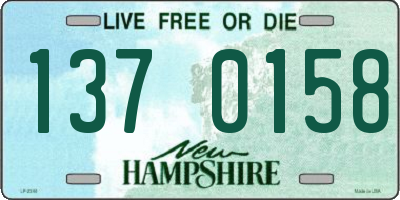 NH license plate 1370158