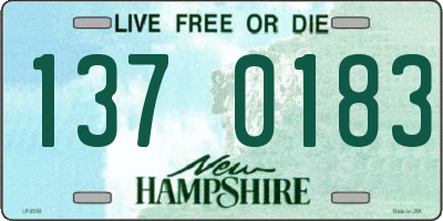 NH license plate 1370183