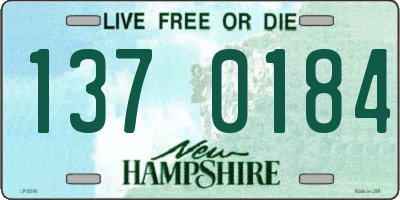 NH license plate 1370184