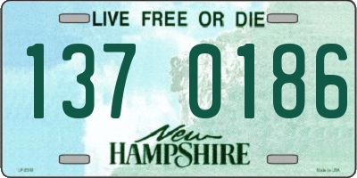 NH license plate 1370186