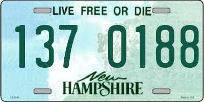 NH license plate 1370188