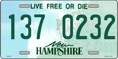 NH license plate 1370232