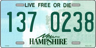 NH license plate 1370238
