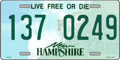 NH license plate 1370249