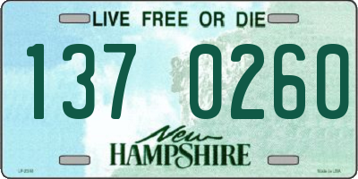 NH license plate 1370260