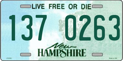 NH license plate 1370263