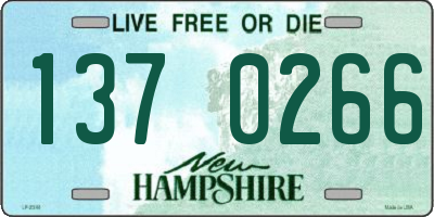 NH license plate 1370266