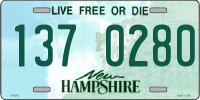 NH license plate 1370280