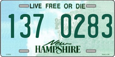 NH license plate 1370283