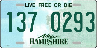 NH license plate 1370293