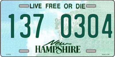 NH license plate 1370304