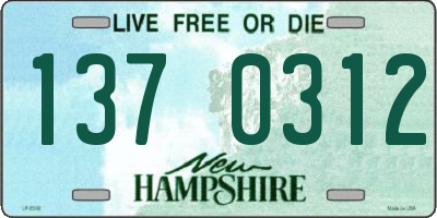 NH license plate 1370312