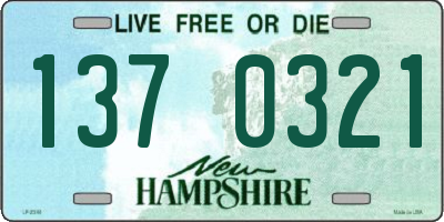 NH license plate 1370321