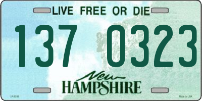 NH license plate 1370323