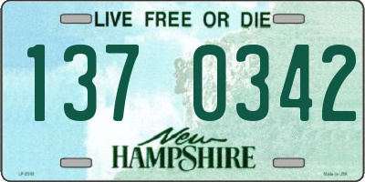 NH license plate 1370342